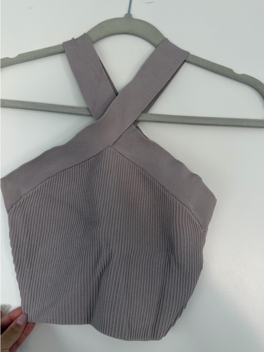 Aritzia BABATON Sculpt Knit Criss Cross Tank